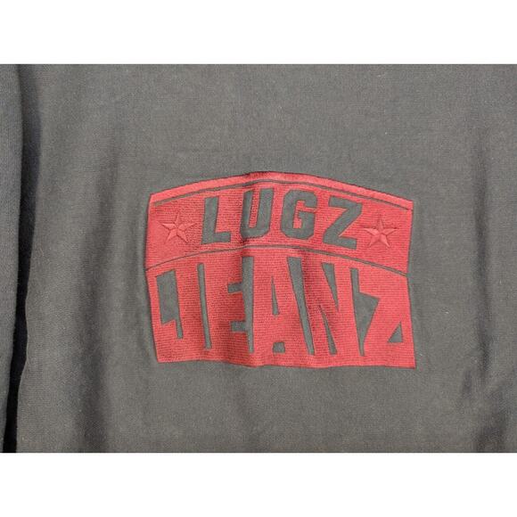 Vintage Lugz Sweater Crewneck 2XL Sweatshirt Blue Pullover Y2K Skater Logo - Picture 2 of 8